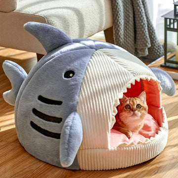 Cama Fechada e Aconchegante para Gatos – Ninho Portátil e Confortável
