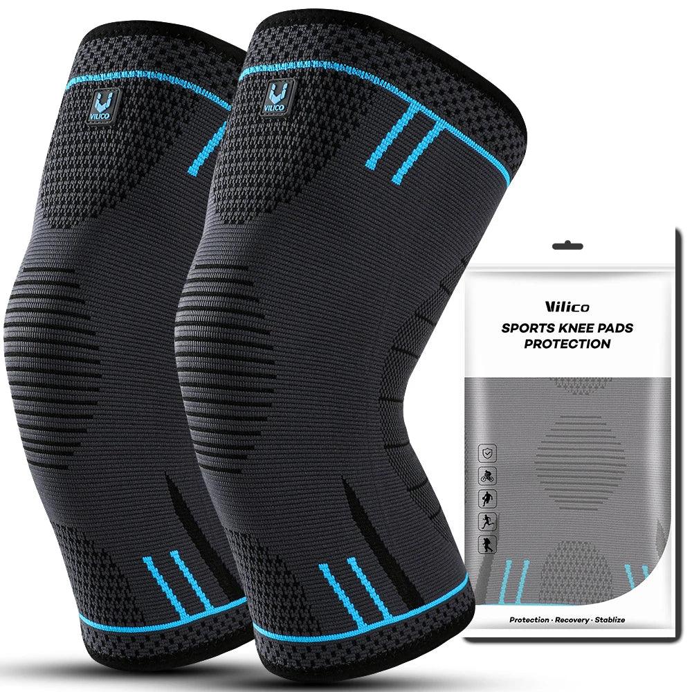 Joelheira Esportiva de Compressão com Molas de Suporte